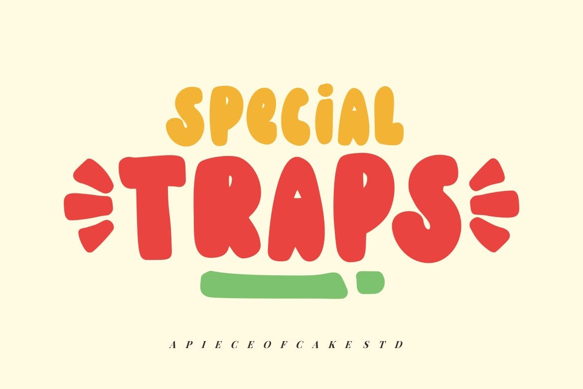 Пример шрифта Special Traps