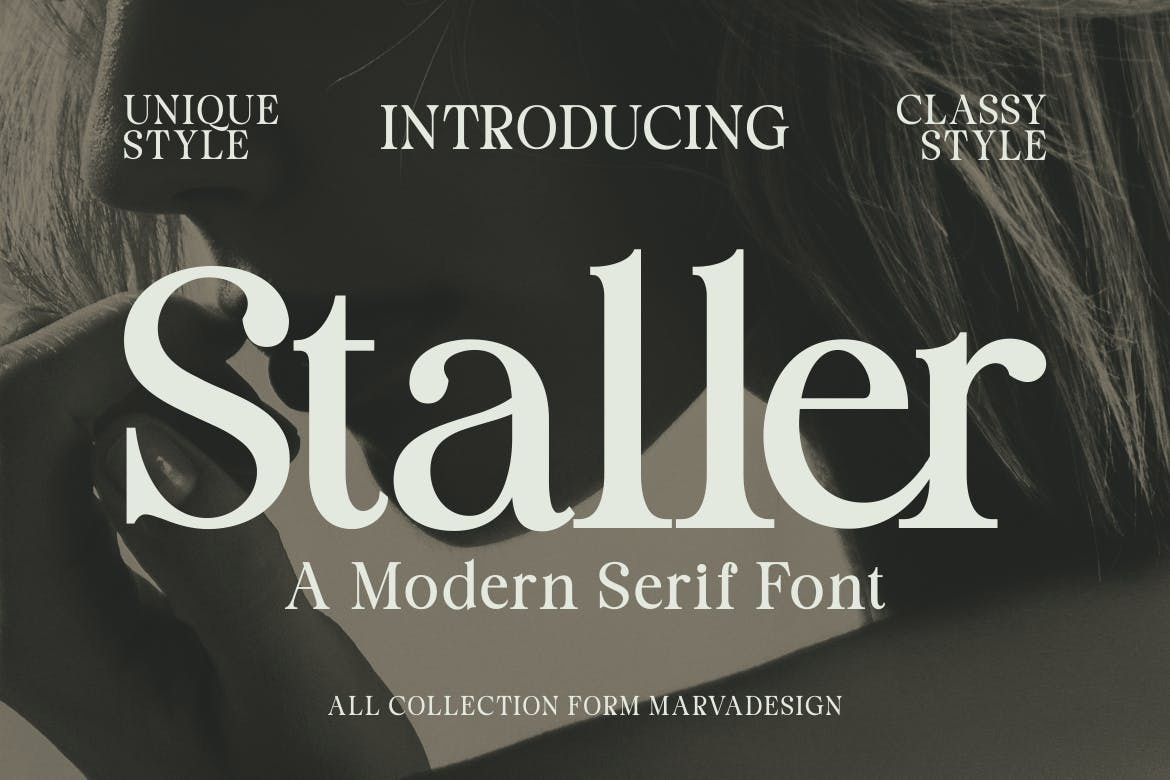 Пример шрифта Staller