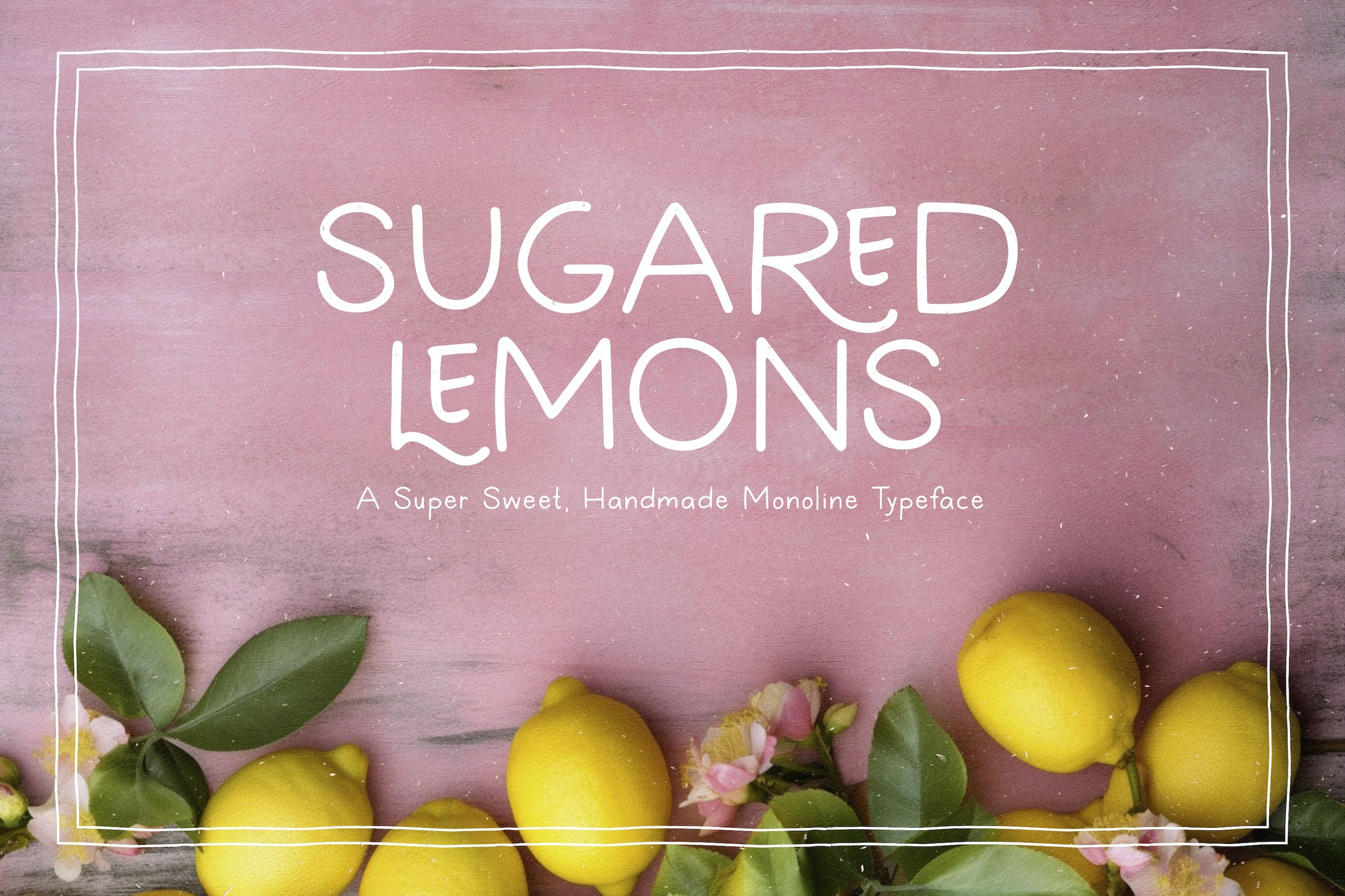 Пример шрифта Sugared Lemons