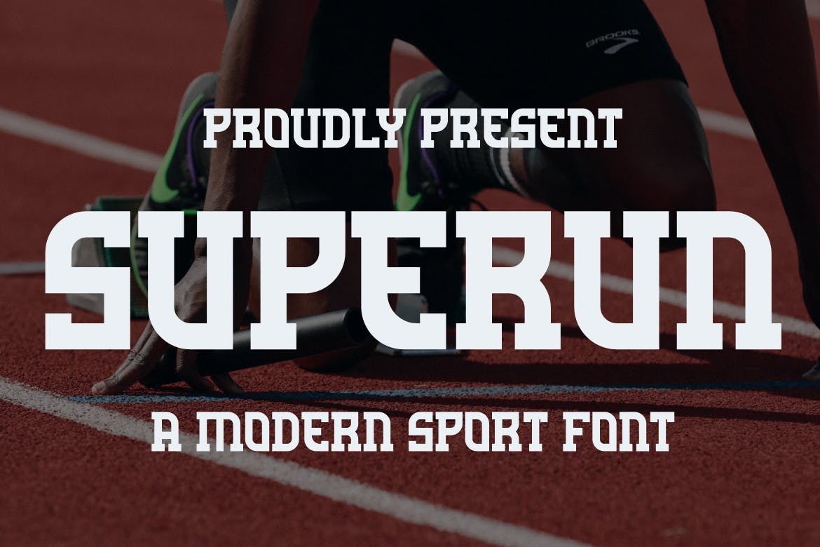 Пример шрифта Superun