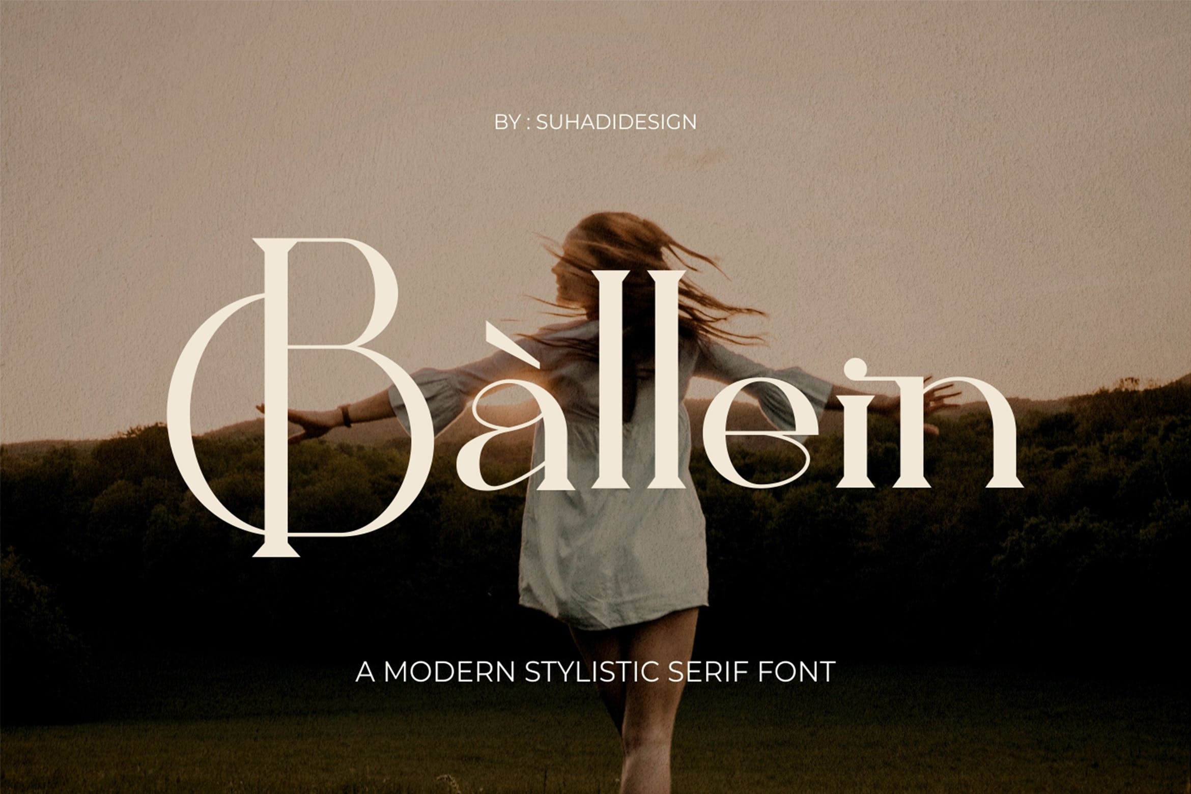 Пример шрифта Ballein