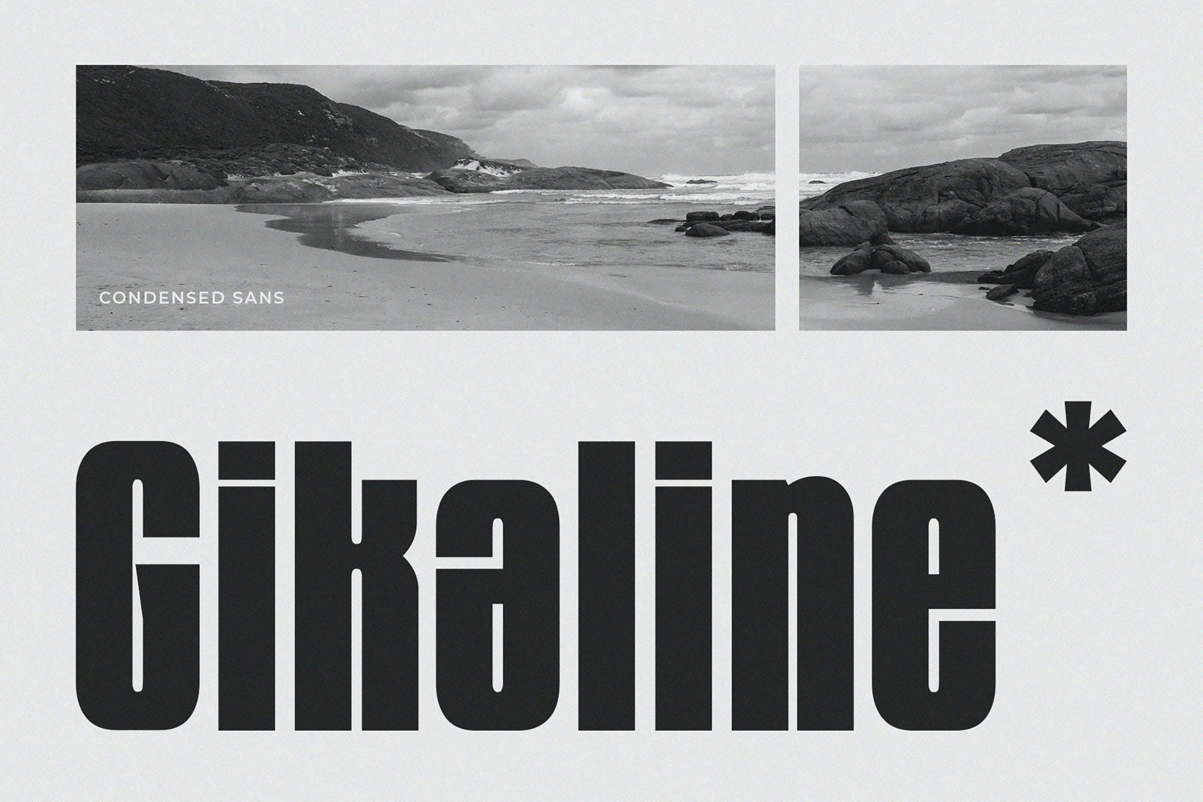 Пример шрифта Gikaline