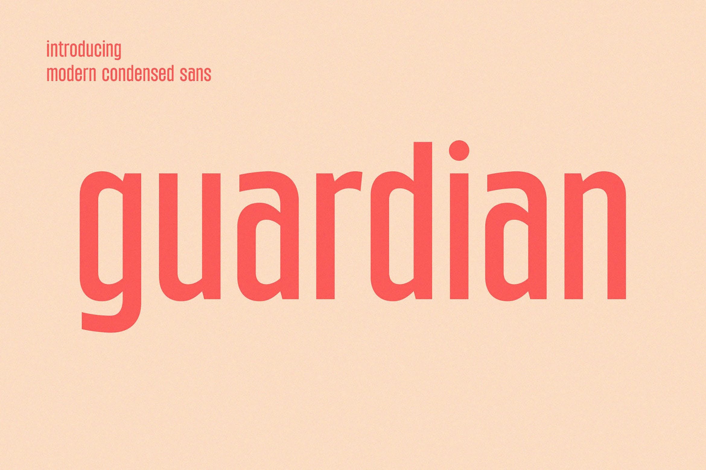 Пример шрифта Guardian Regular