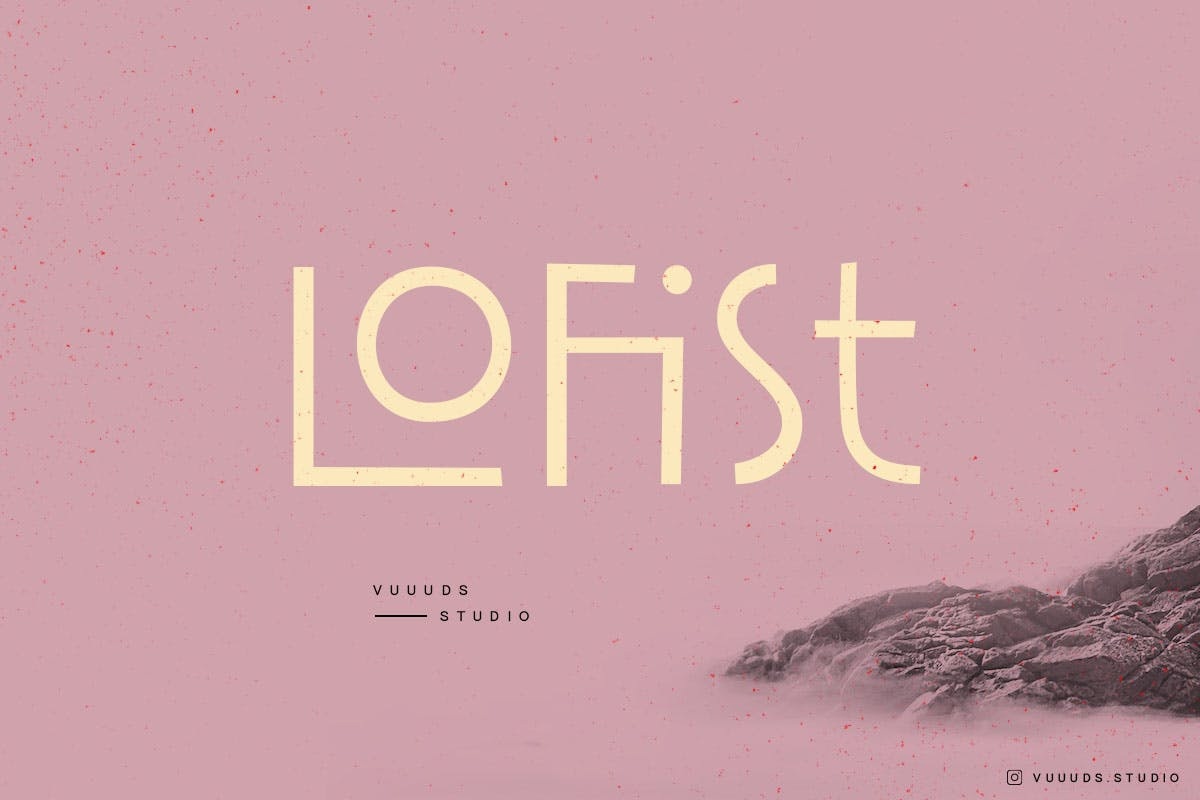 Пример шрифта Lofist