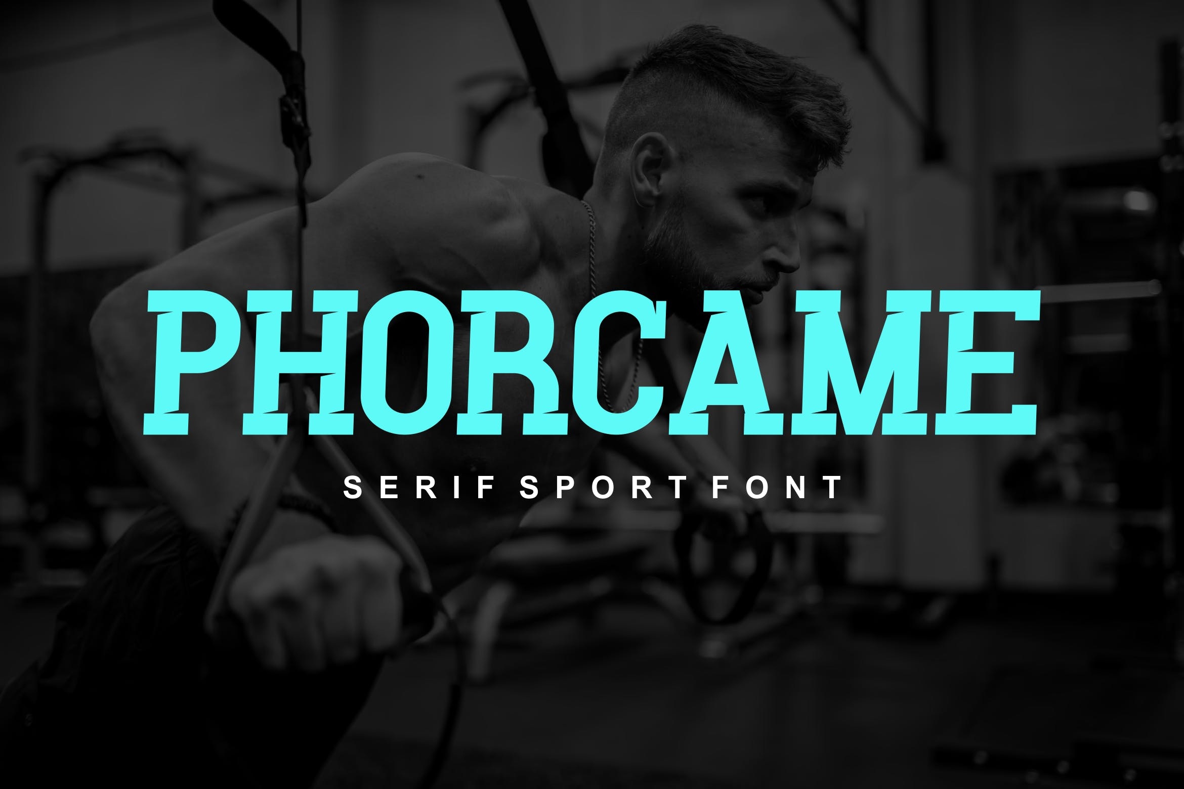 Пример шрифта Phorcame