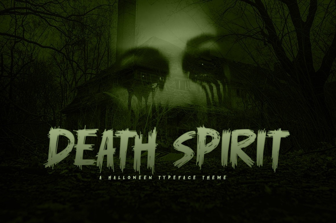 Пример шрифта Death Spirit Regular