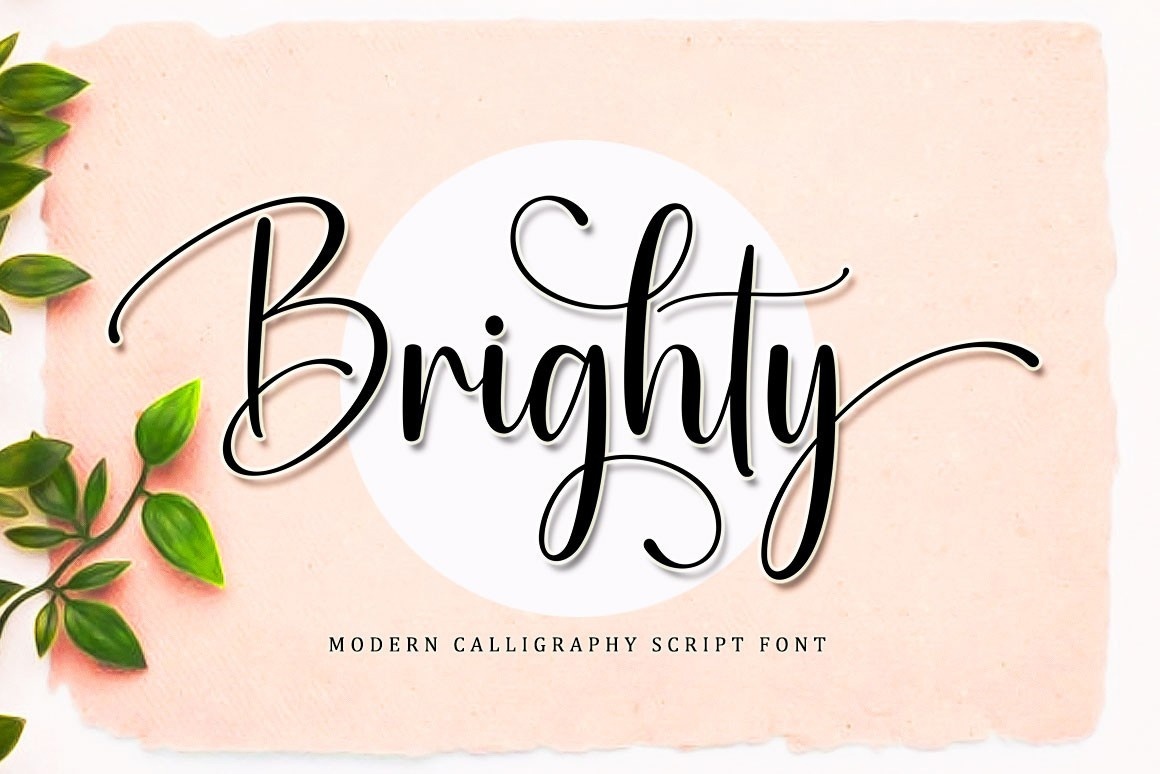 Пример шрифта Brighty