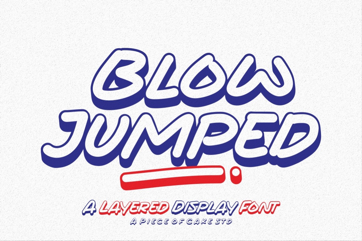 Пример шрифта Blow Jumped Extrude
