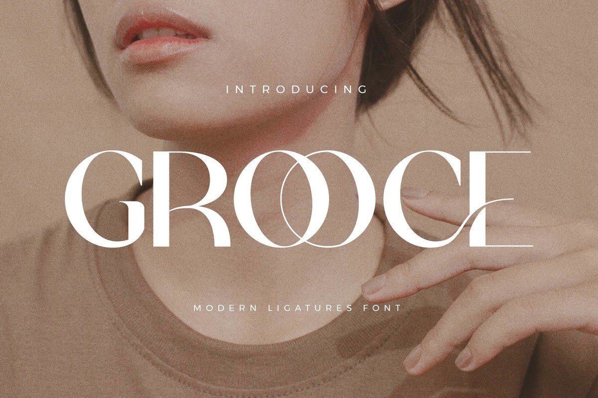 Пример шрифта Grooce