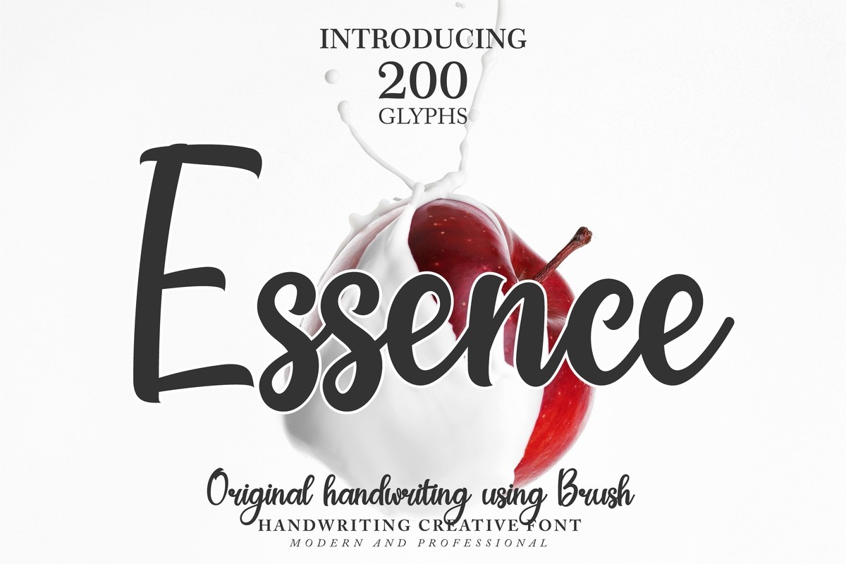 Пример шрифта Essence