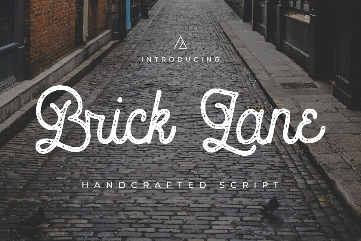 Пример шрифта Brick Lane Rough