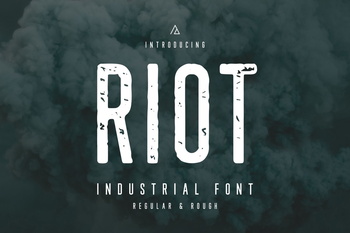 Пример шрифта Riot