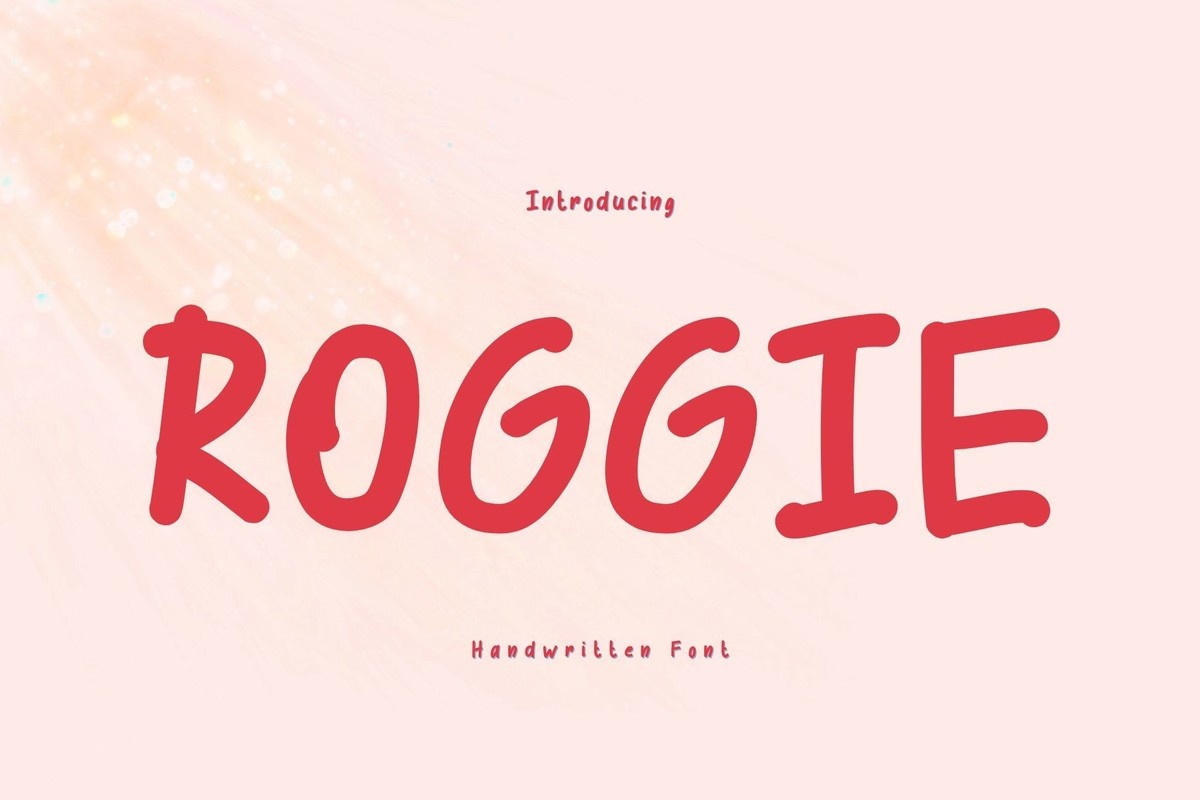 Пример шрифта Roggie