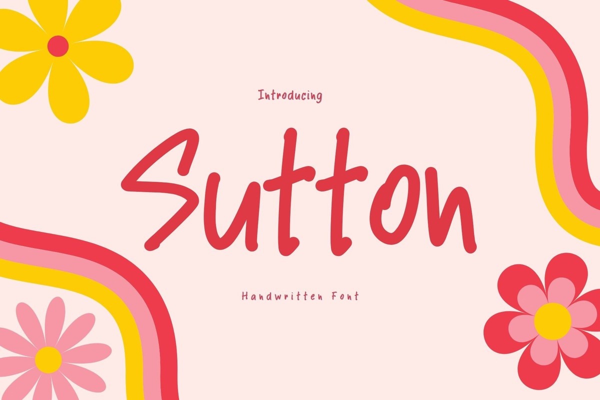 Пример шрифта Sutton