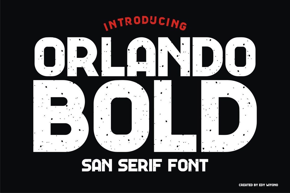 Пример шрифта Orlando Bold