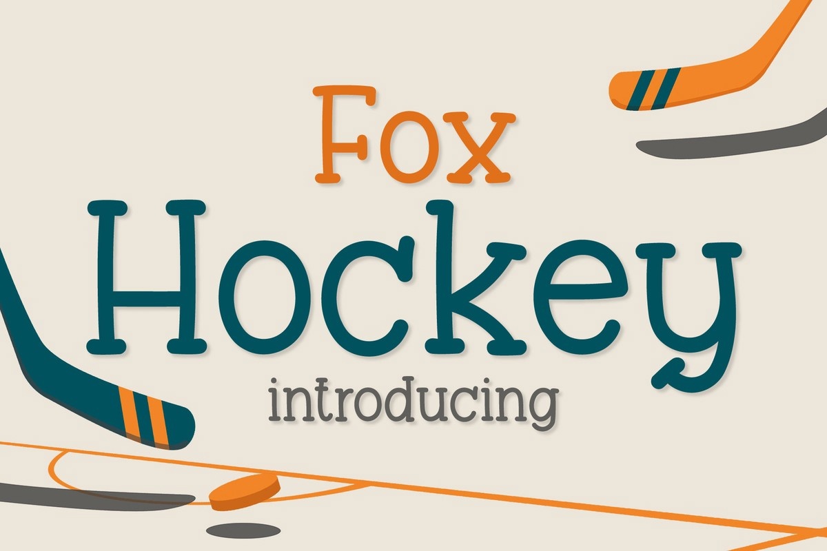 Пример шрифта Fox Hockey Regular
