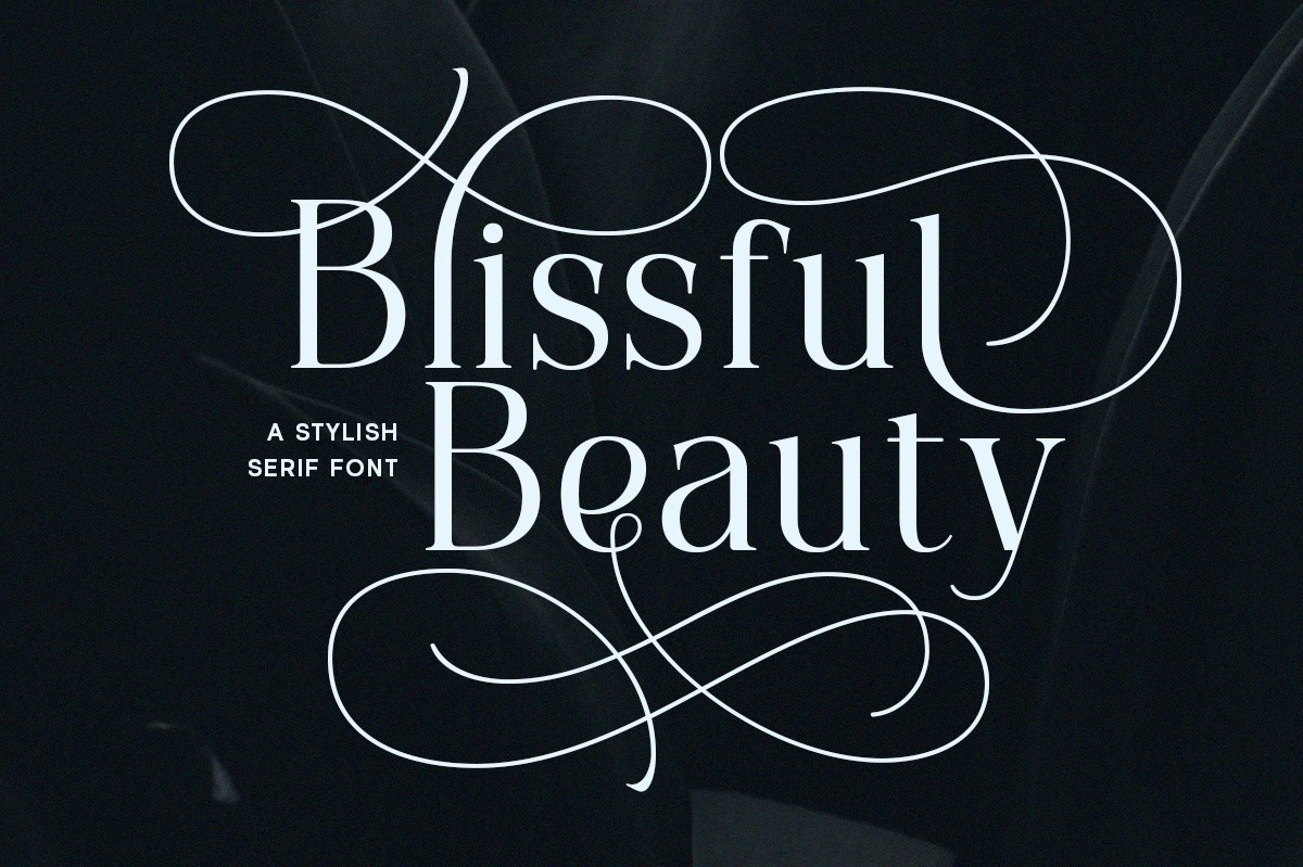 Пример шрифта Blissful Beauty