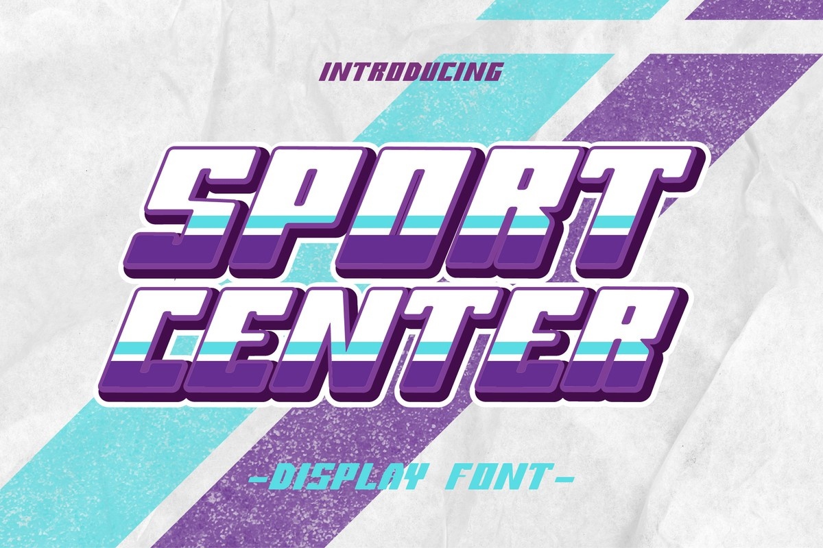 Пример шрифта Sport Center