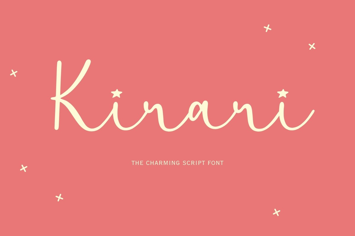 Пример шрифта Kirari