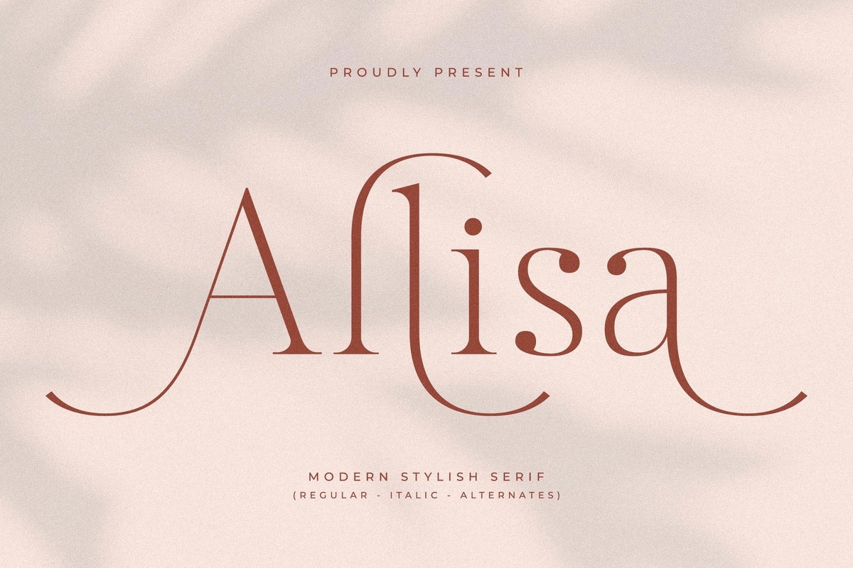 Пример шрифта Allisa