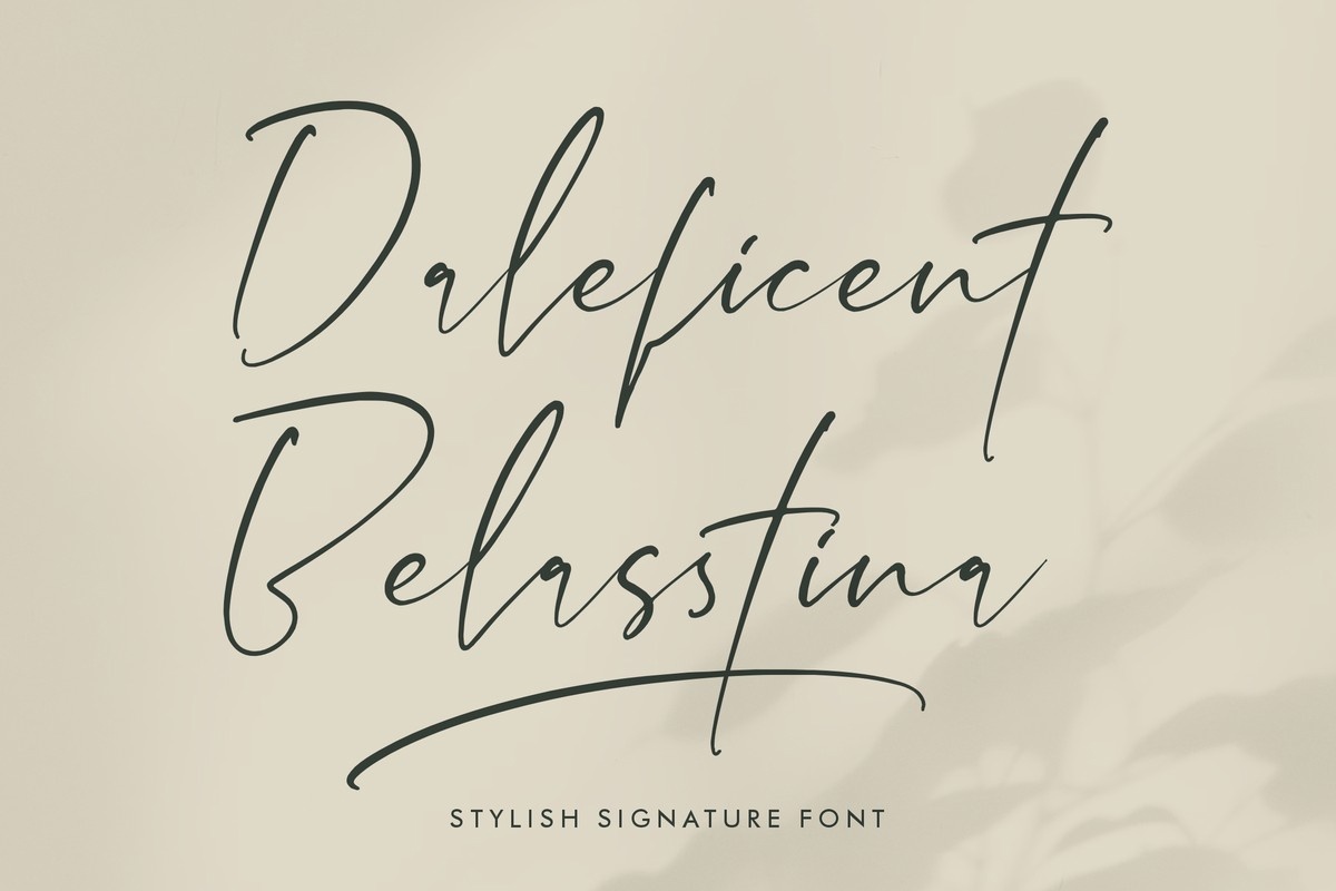 Пример шрифта Daleficent Belasstina