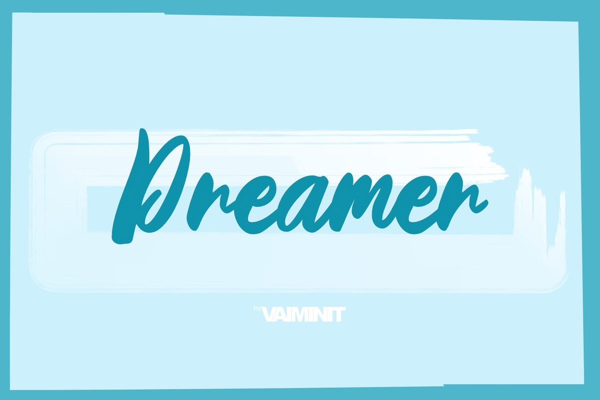 Пример шрифта Dreamer