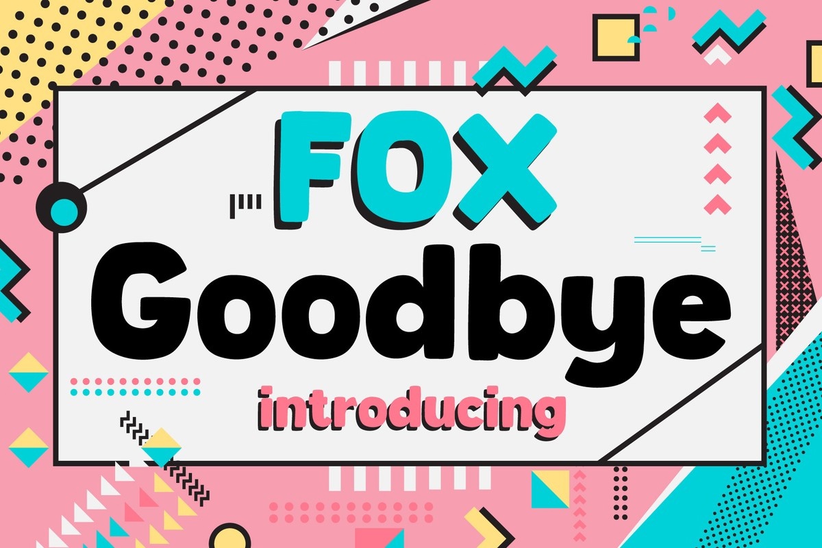 Пример шрифта Fox Goodbye