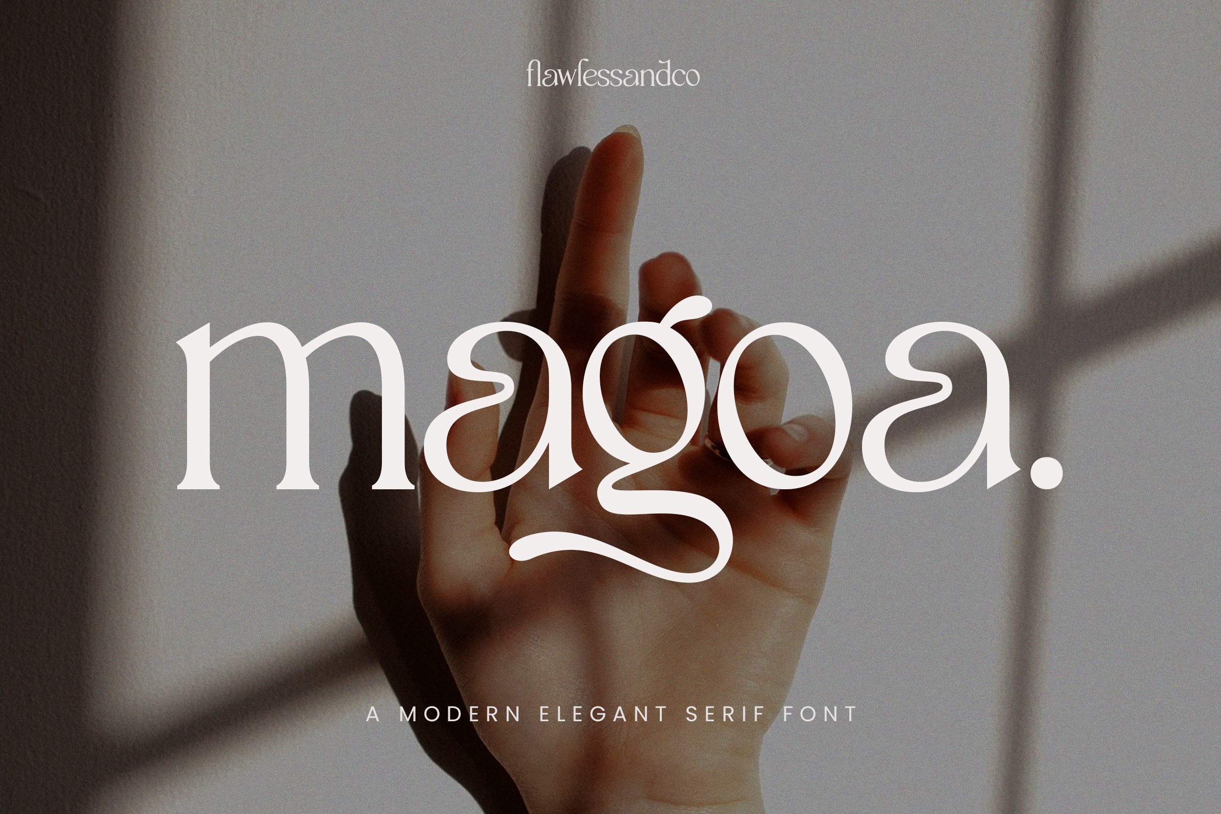 Пример шрифта Magoa Regular