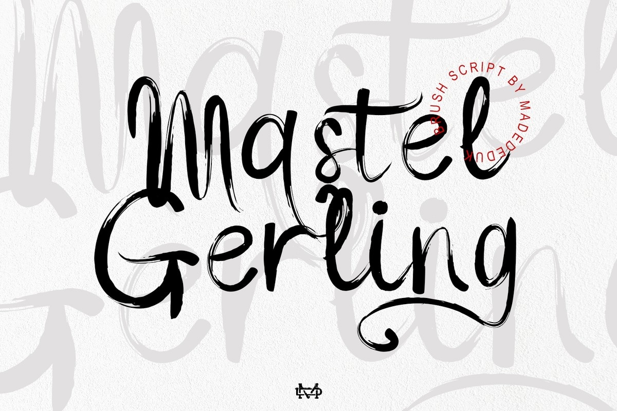 Пример шрифта Mastel Gerling