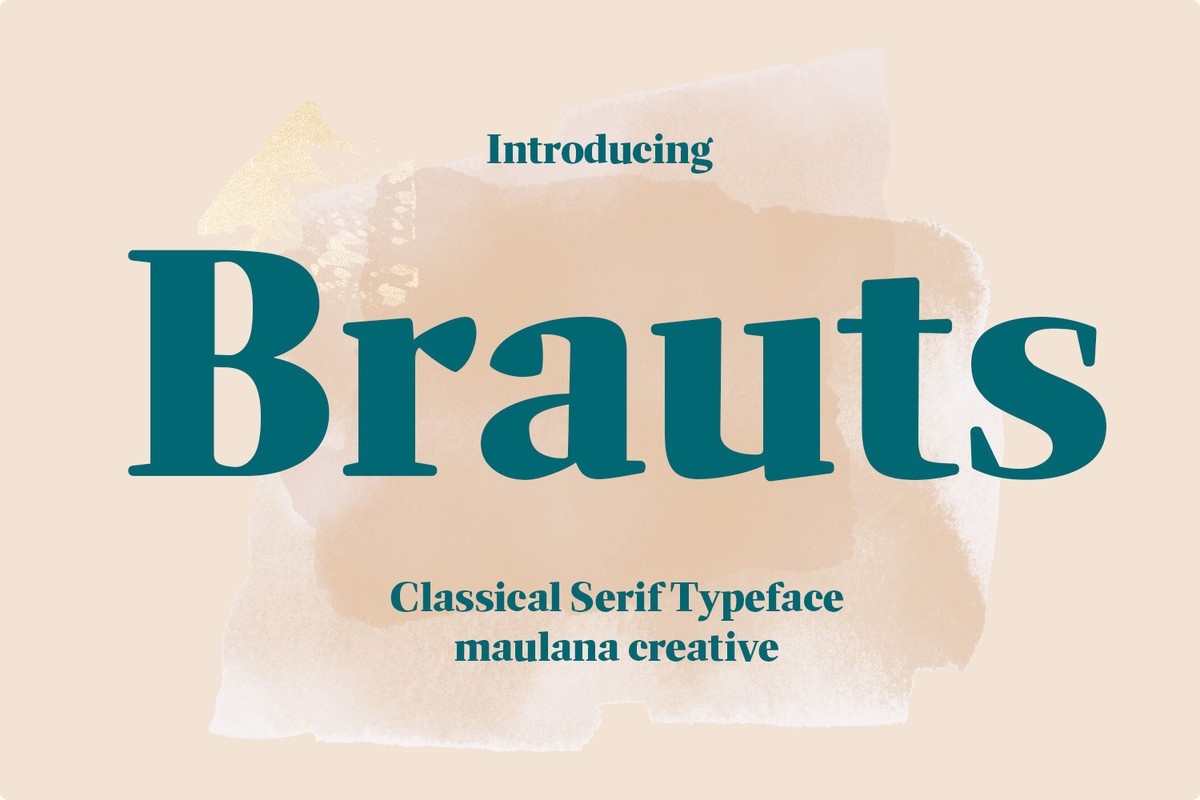 Пример шрифта Brauts Regular