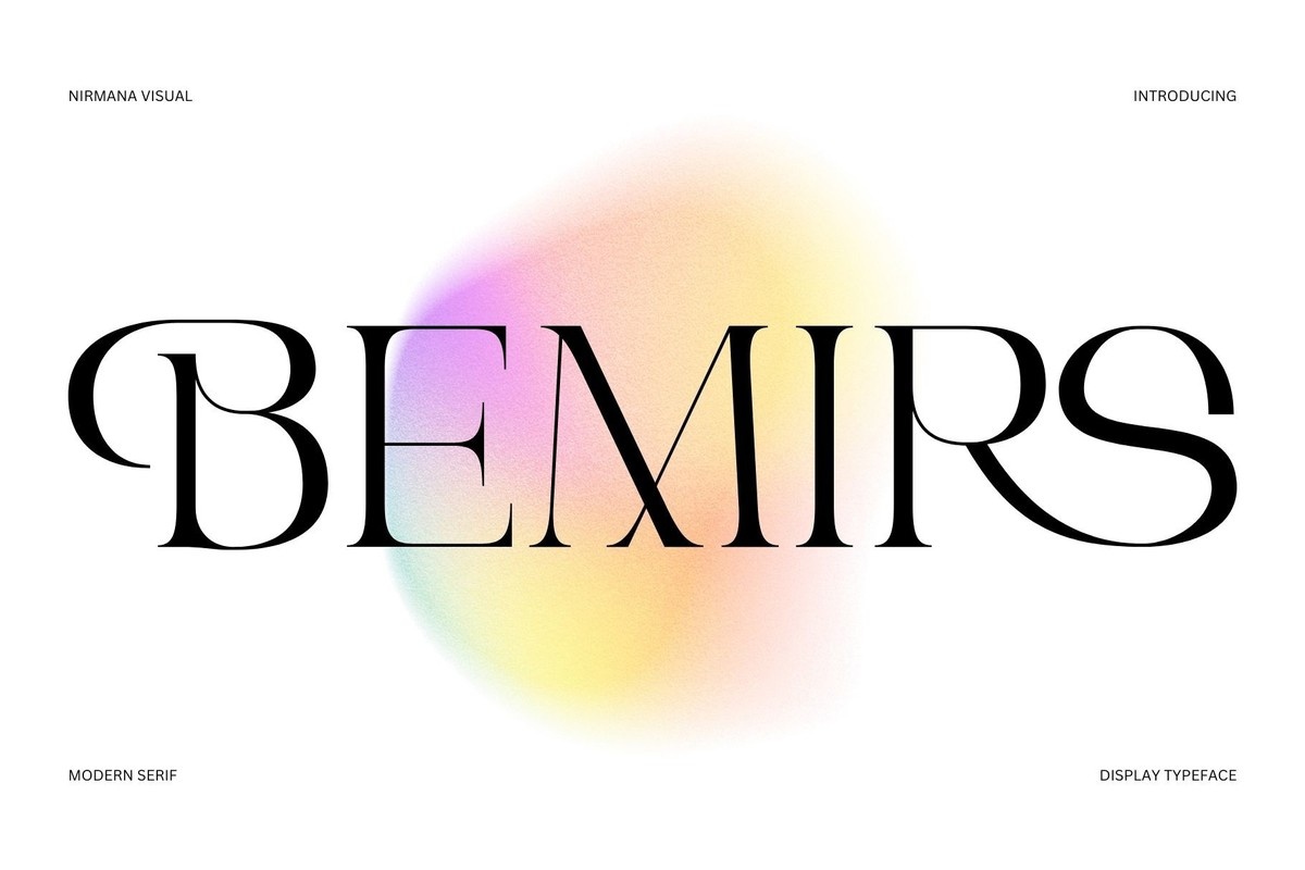 Пример шрифта Bemirs