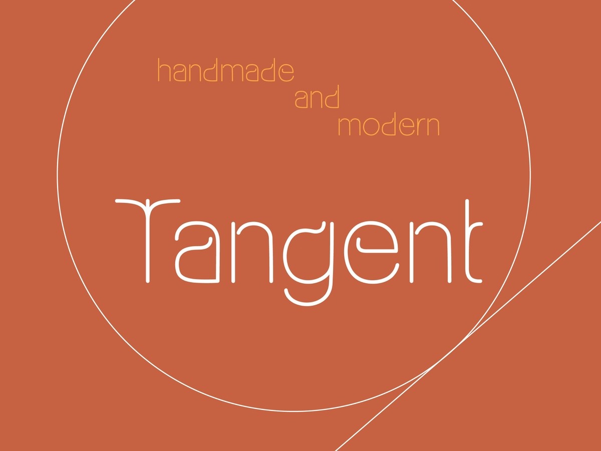 Пример шрифта Tangent