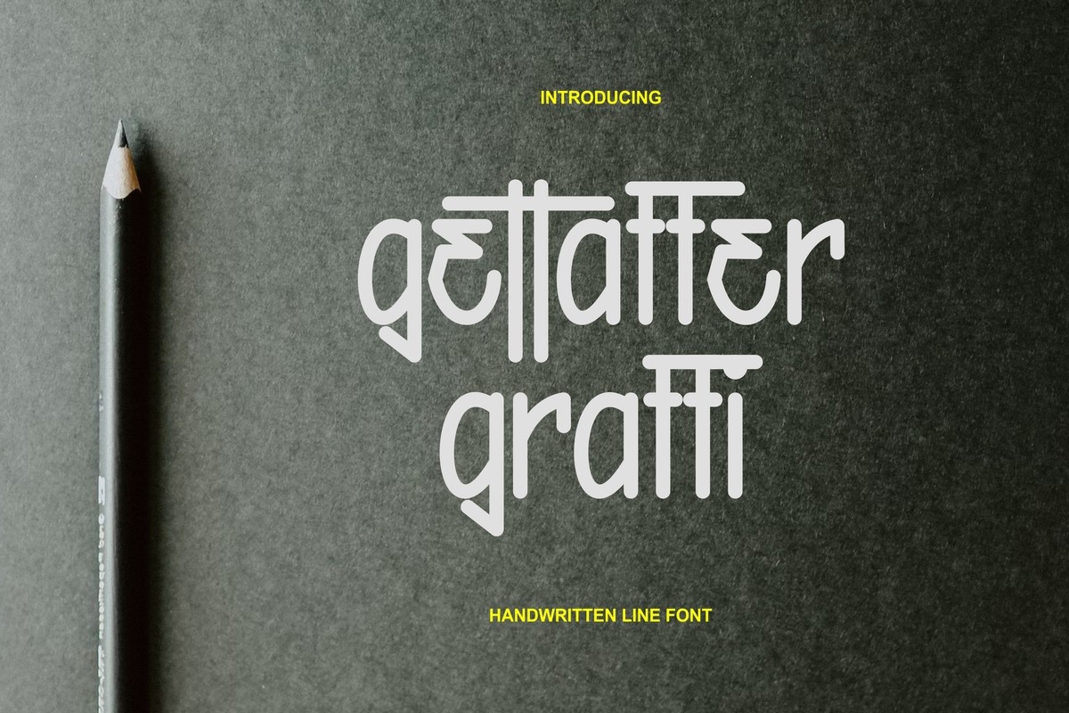 Пример шрифта Gettaffer Graffi