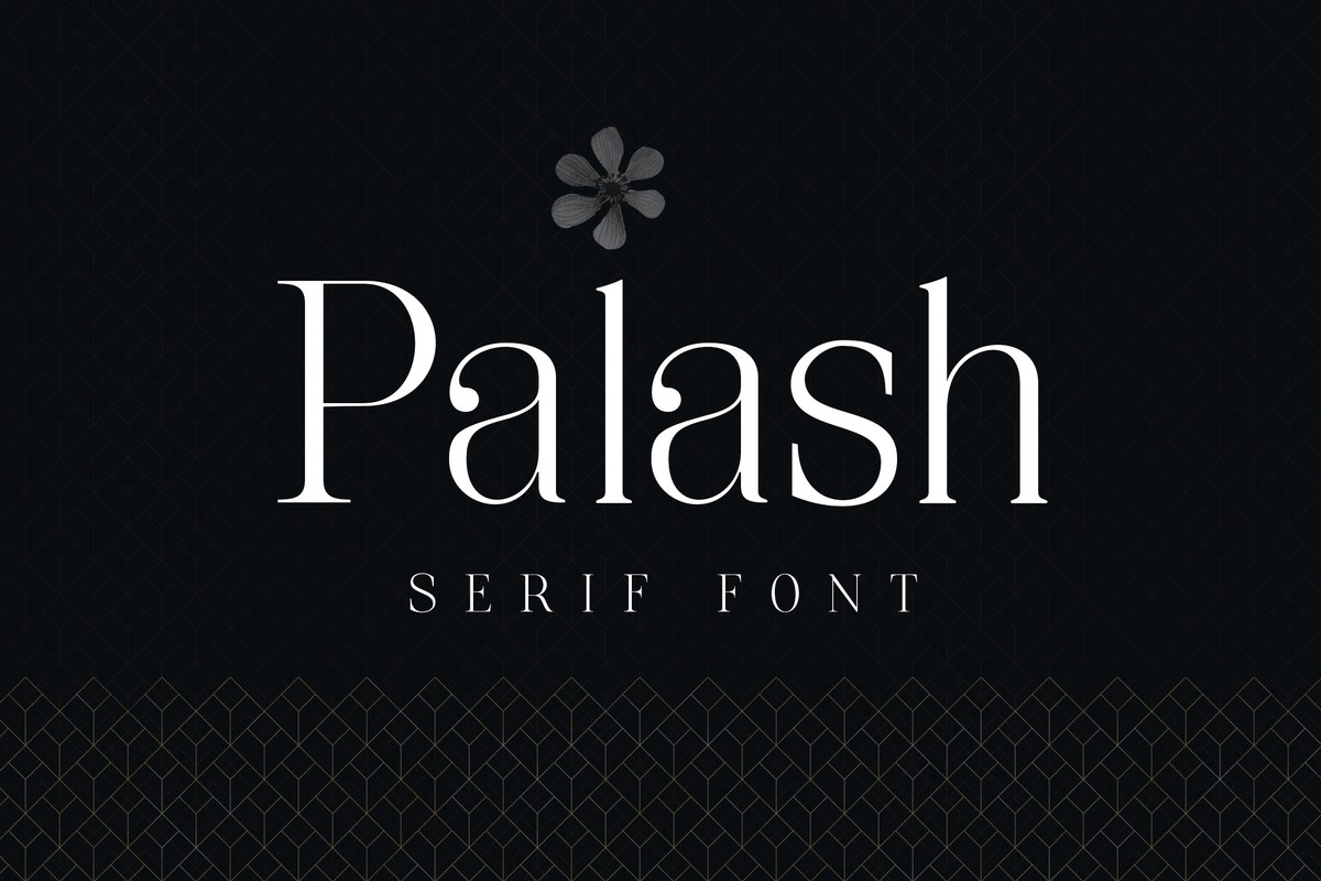 Пример шрифта Palash Regular
