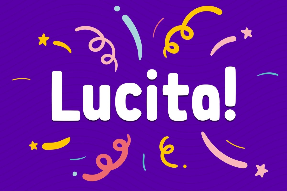 Пример шрифта Lucita