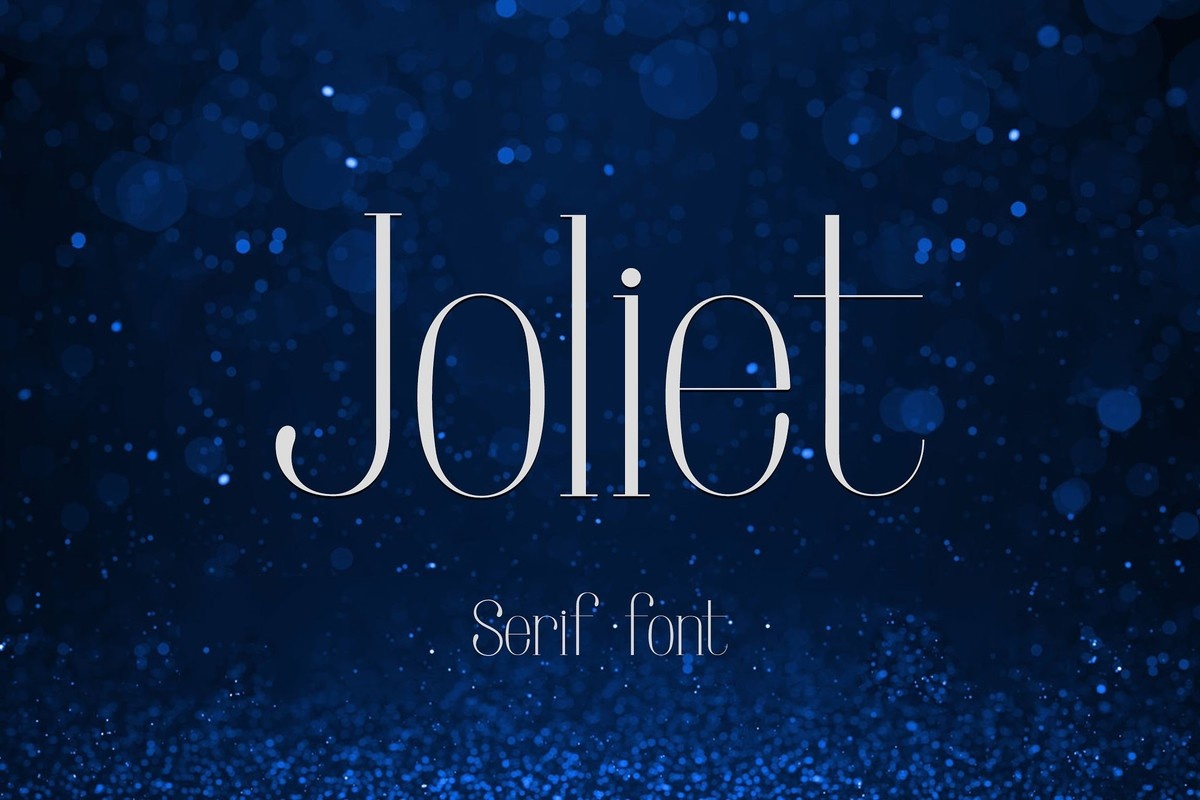 Пример шрифта Joliet