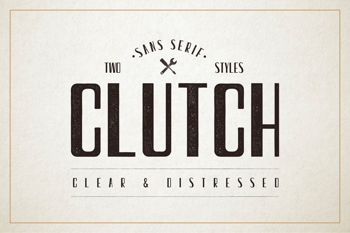 Пример шрифта Clutch