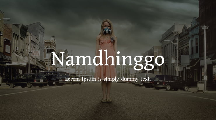 Пример шрифта Namdhinggo