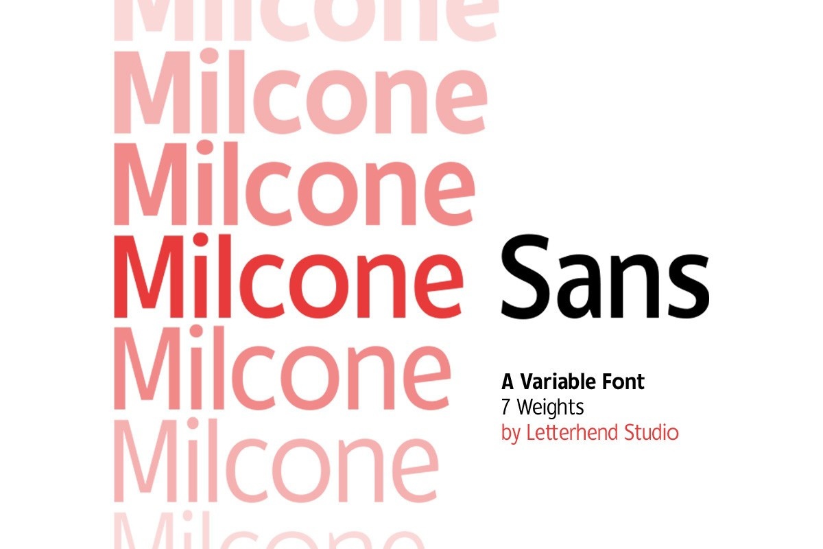 Пример шрифта Milcone Medium