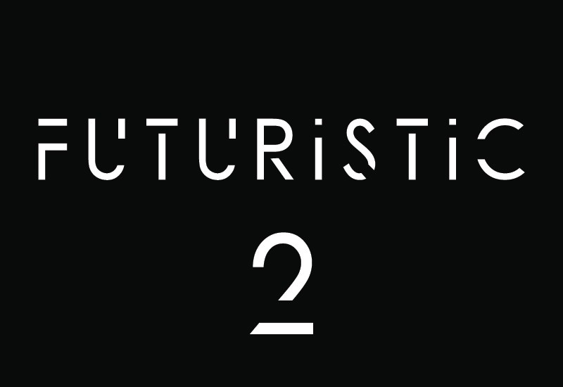 Пример шрифта Futuristic 2