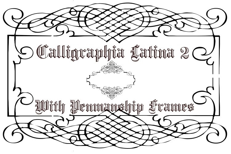 Пример шрифта Calligraphia Latina 2