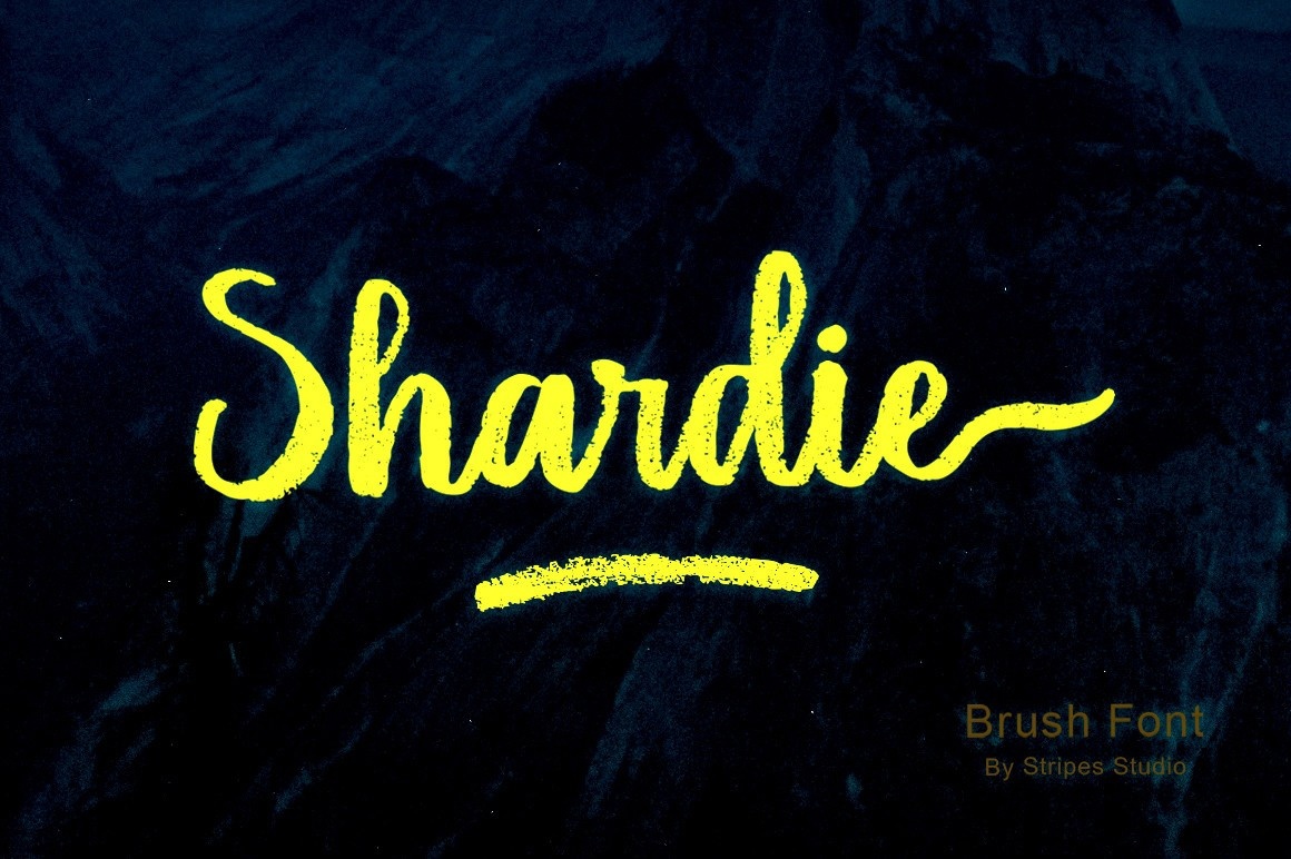 Пример шрифта Shardie
