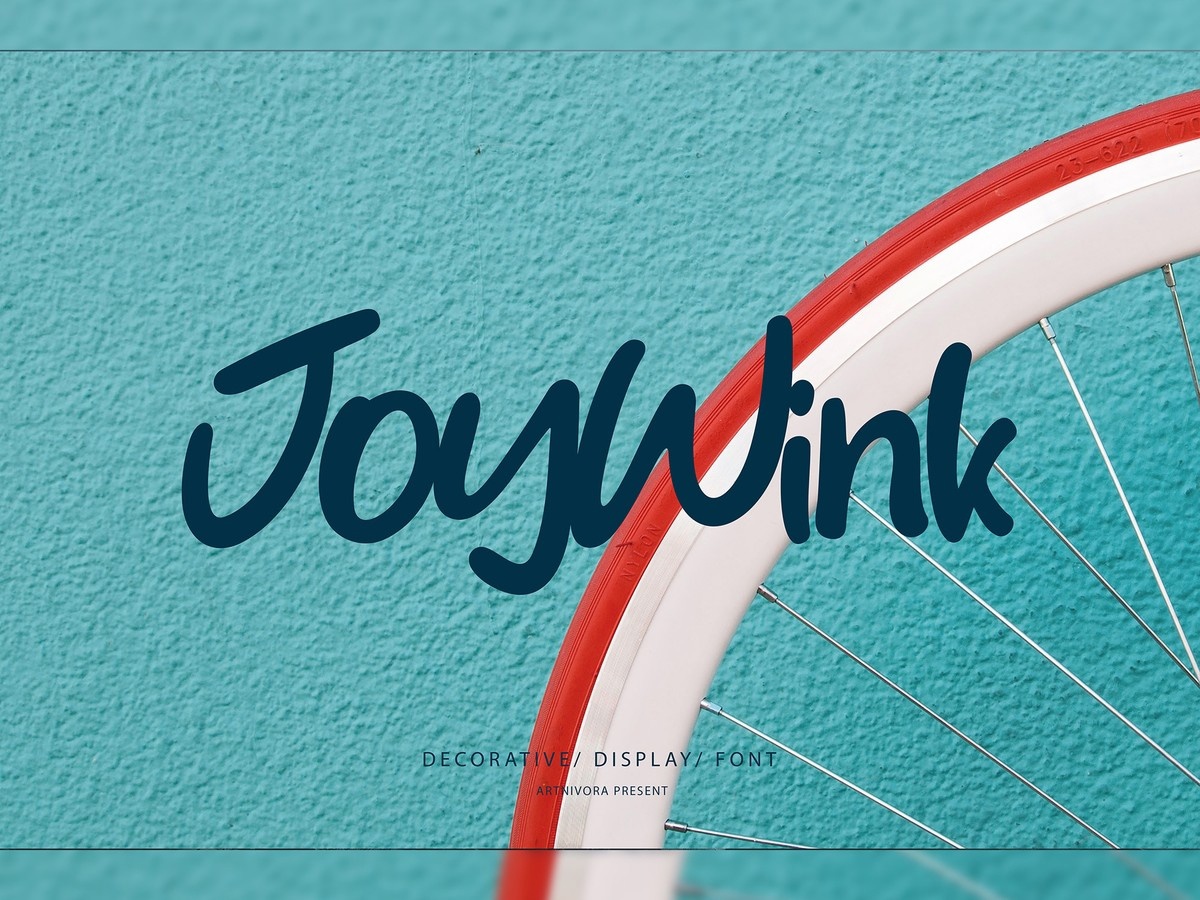 Пример шрифта Joywink