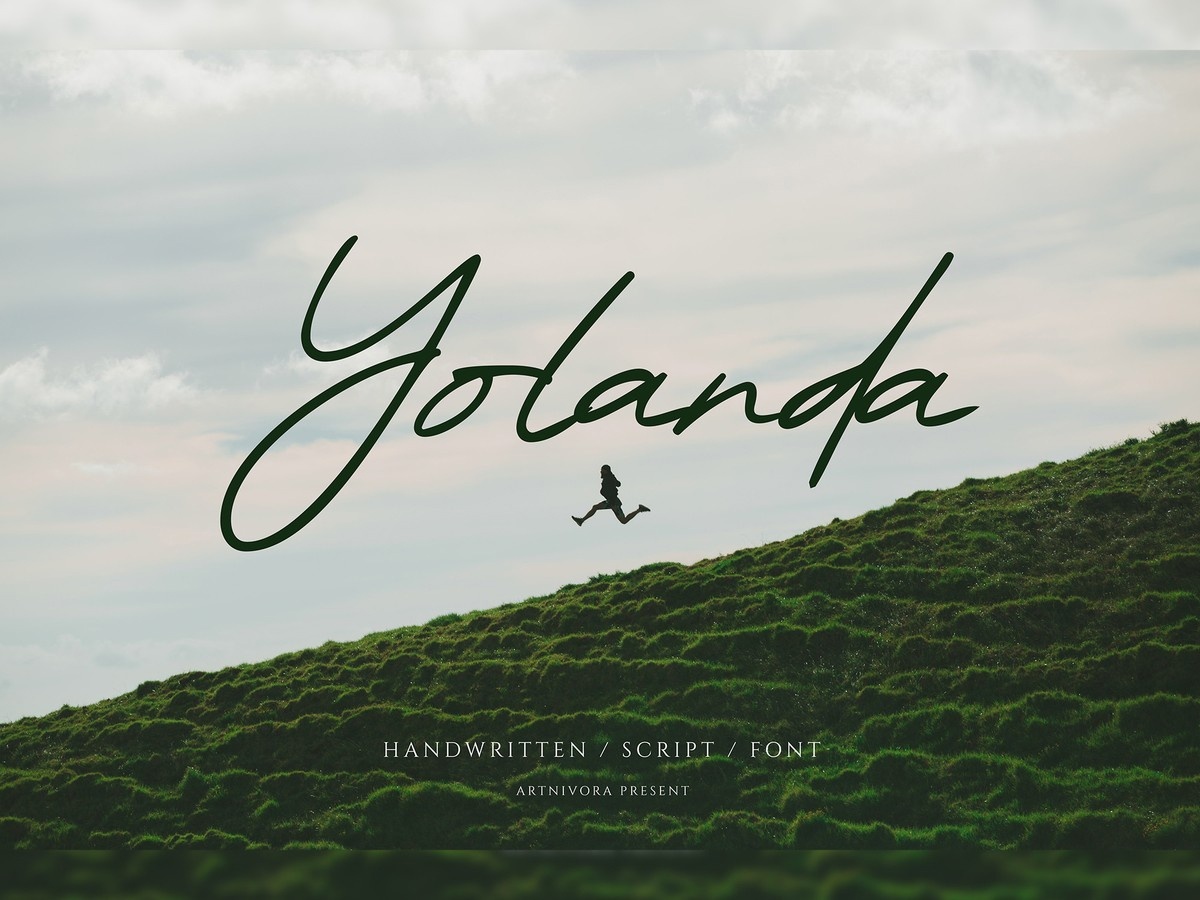 Пример шрифта Yolanda Regular