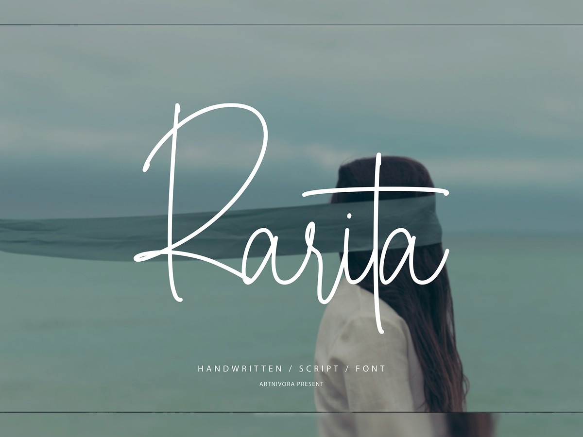 Пример шрифта Rarita