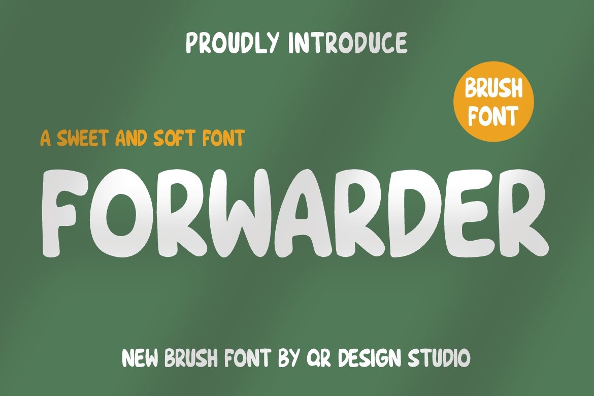 Пример шрифта Forwarder