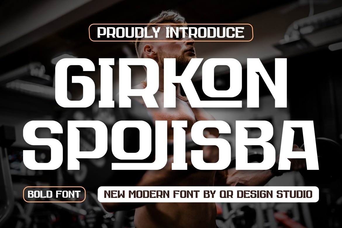 Пример шрифта Girkon Spojisba