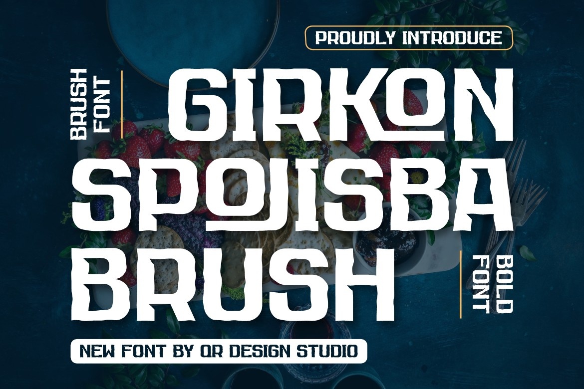 Пример шрифта Girkon Spojisba Brush