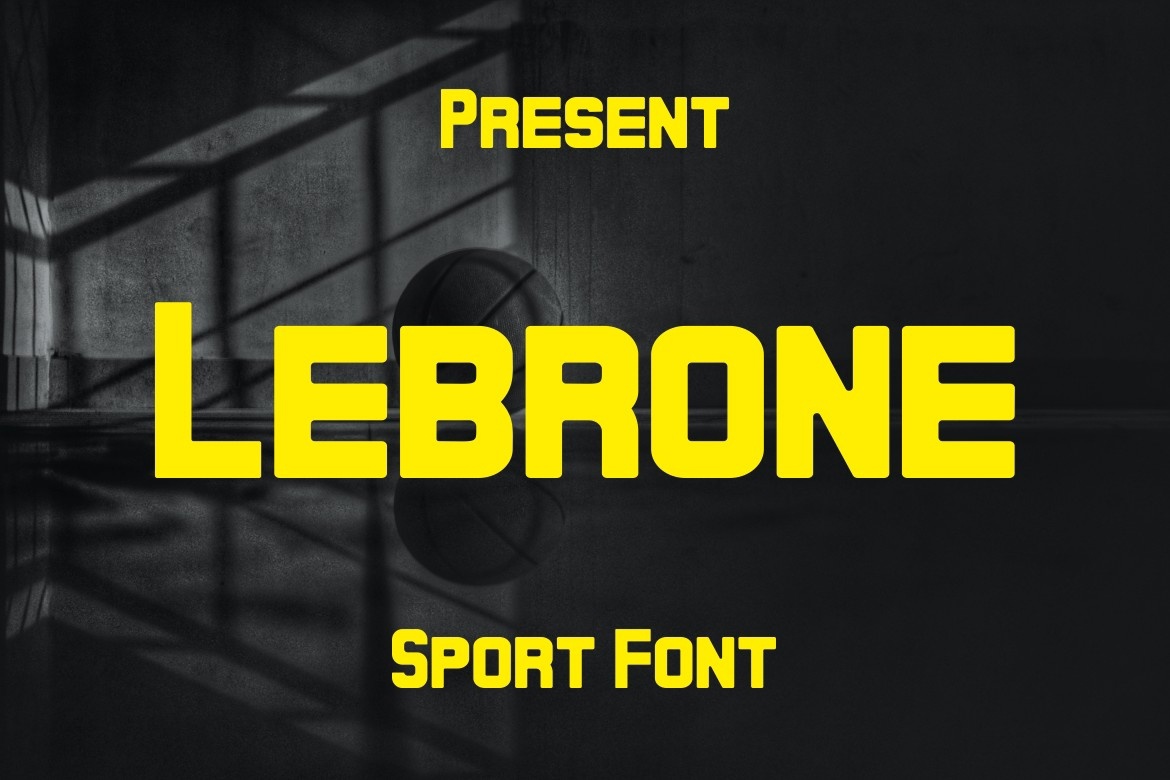 Пример шрифта Lebrone Bold