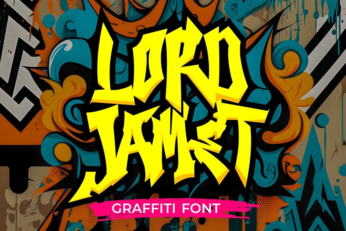 Пример шрифта Lord Jamet